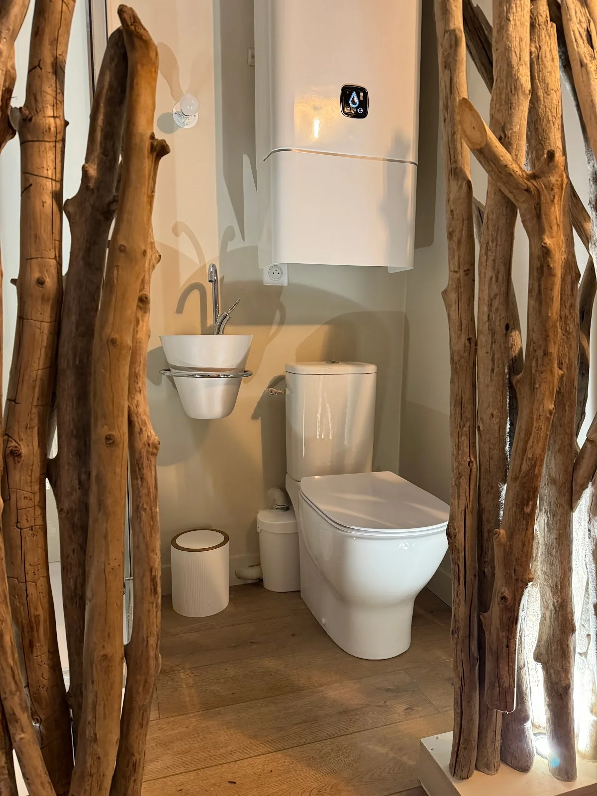 WC nature bois flotté — H2eau Amiens